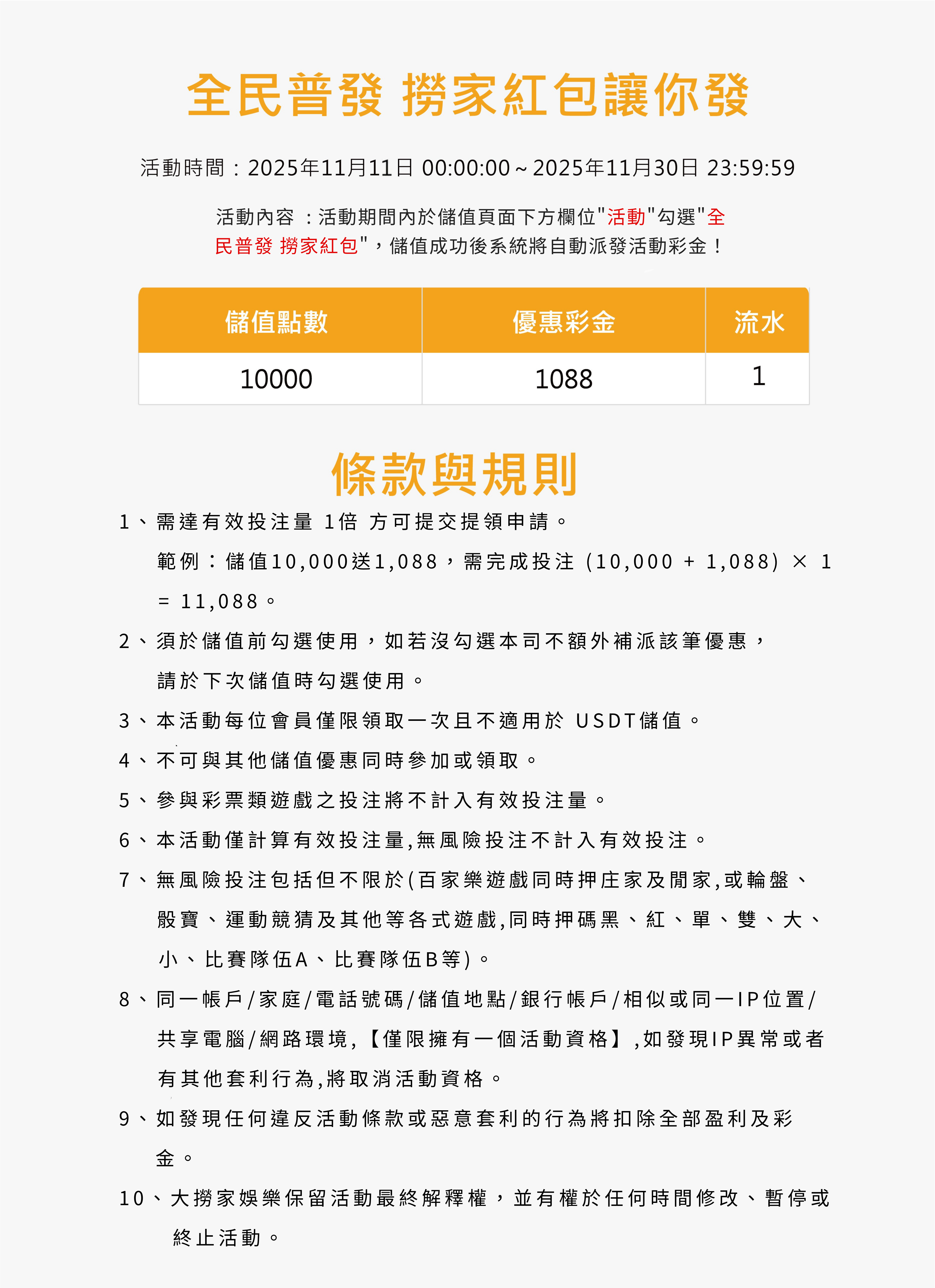 全民普發 撈家紅包